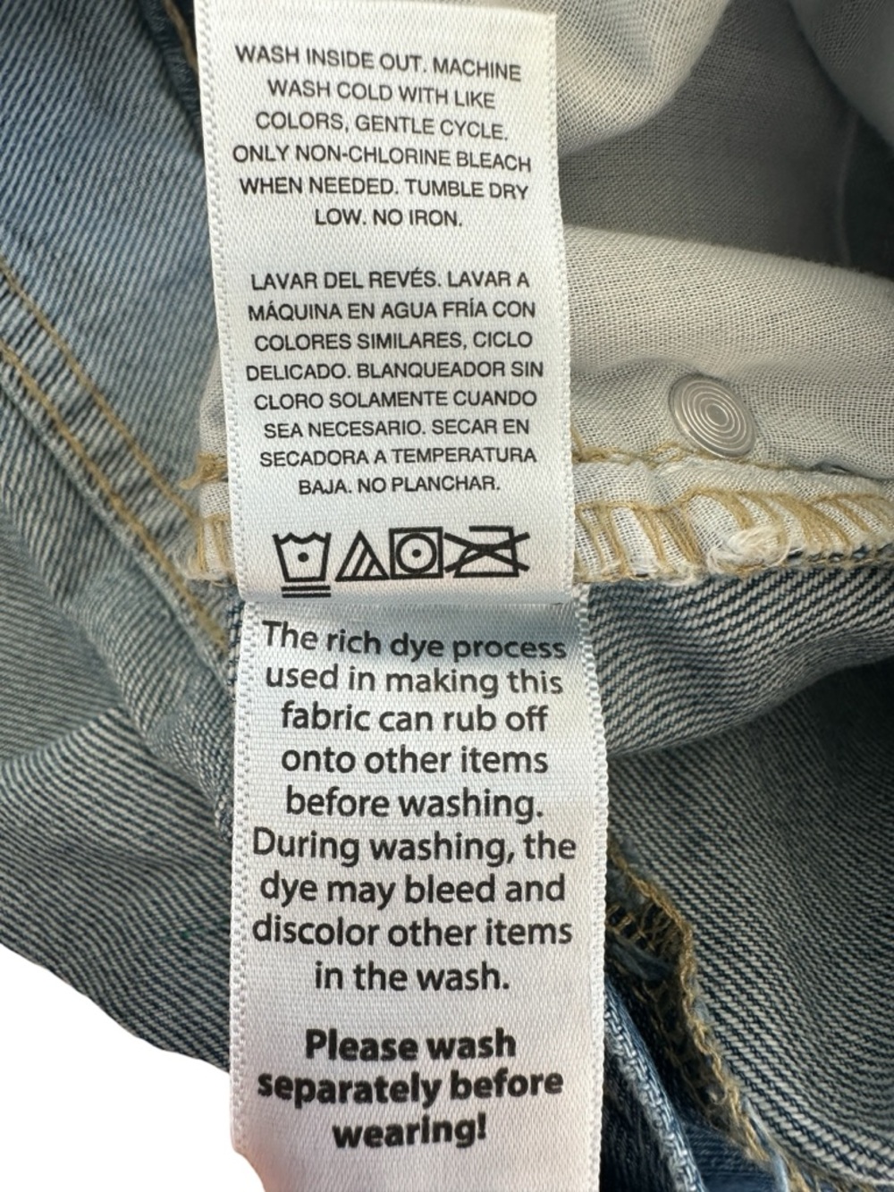 NWT Rhinestone Wide Leg Jeans High Rise Statement Denim Sparkle Size 12 - Picture 9 of 15